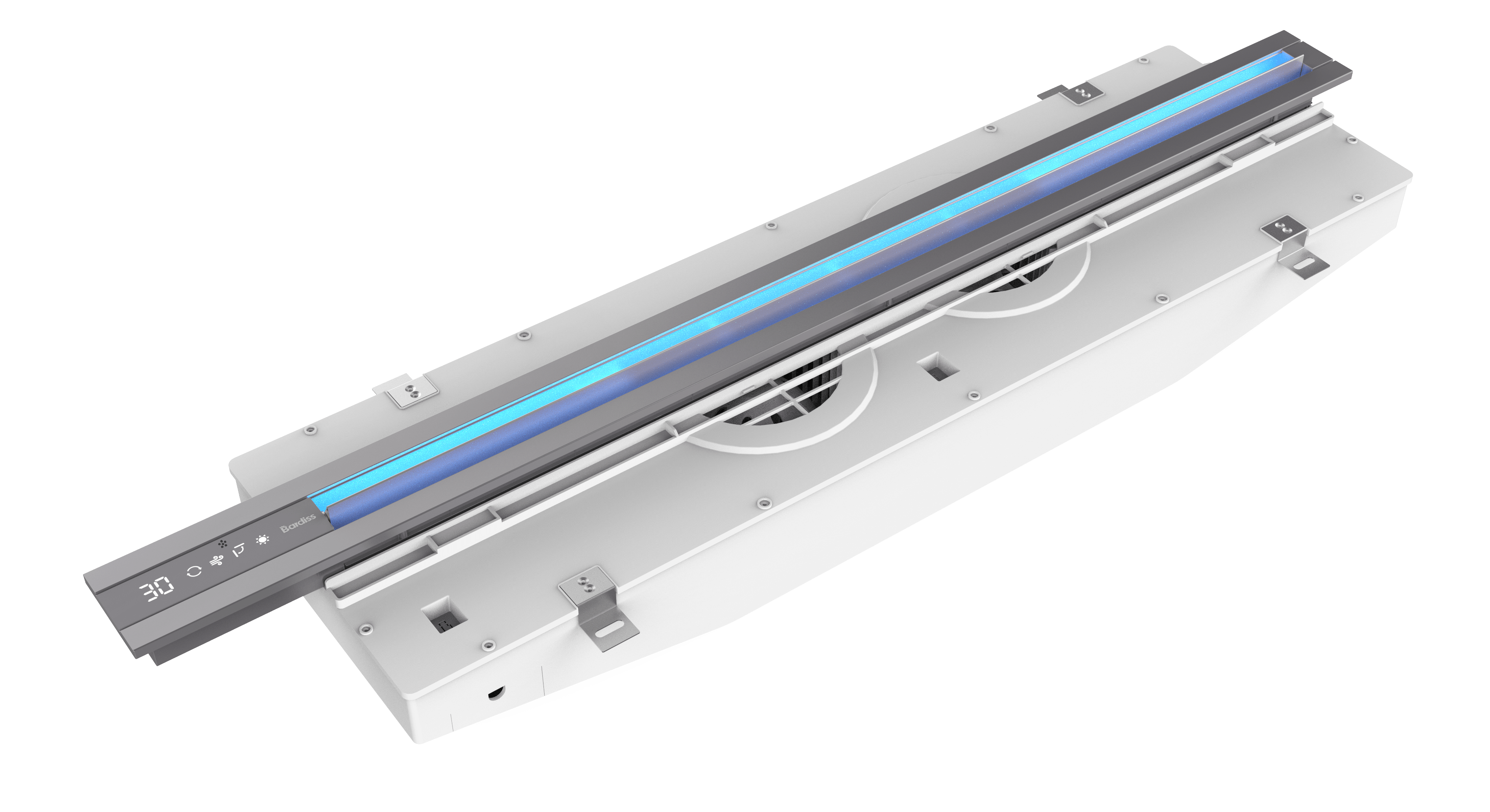 集成吊頂多功能電器BDS-JK8110-FHA-VC（80*1100 風暖+換氣+吹風+語音 ）效果圖